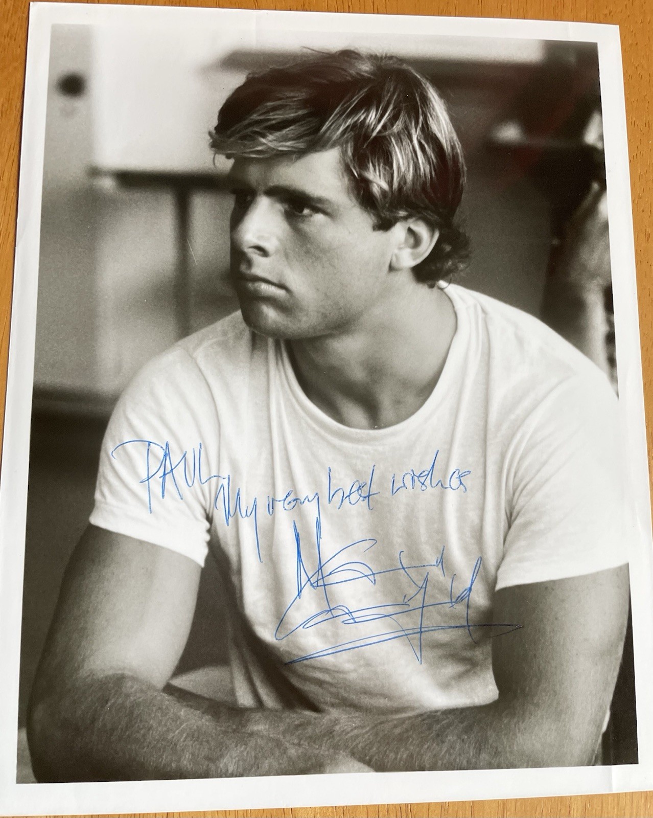 British Actor Maxwell Caulfield “Grease 2” Autograph Photo