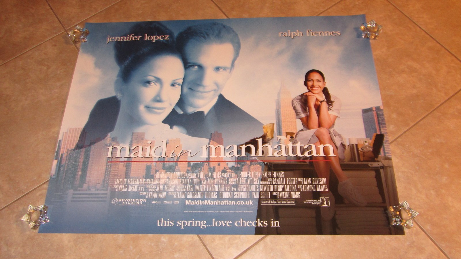 Maid In Manhattan movie poster Jennifer Lopez poster, Ralph Fiennes poster