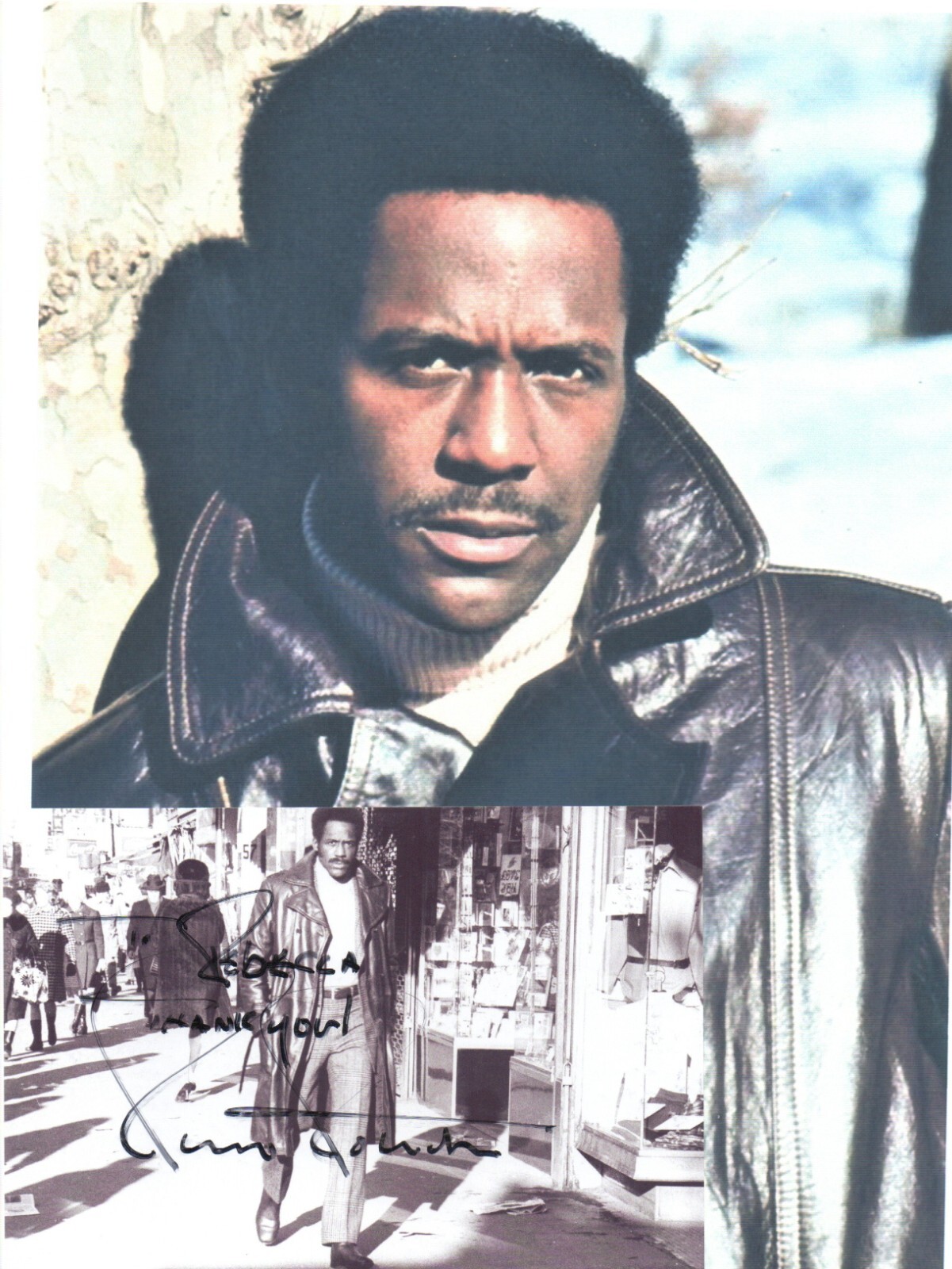 Richard Roundtree AUTOGRAPHED Hand SIGNED 4X6 Photo +8×10 unsigned photo.