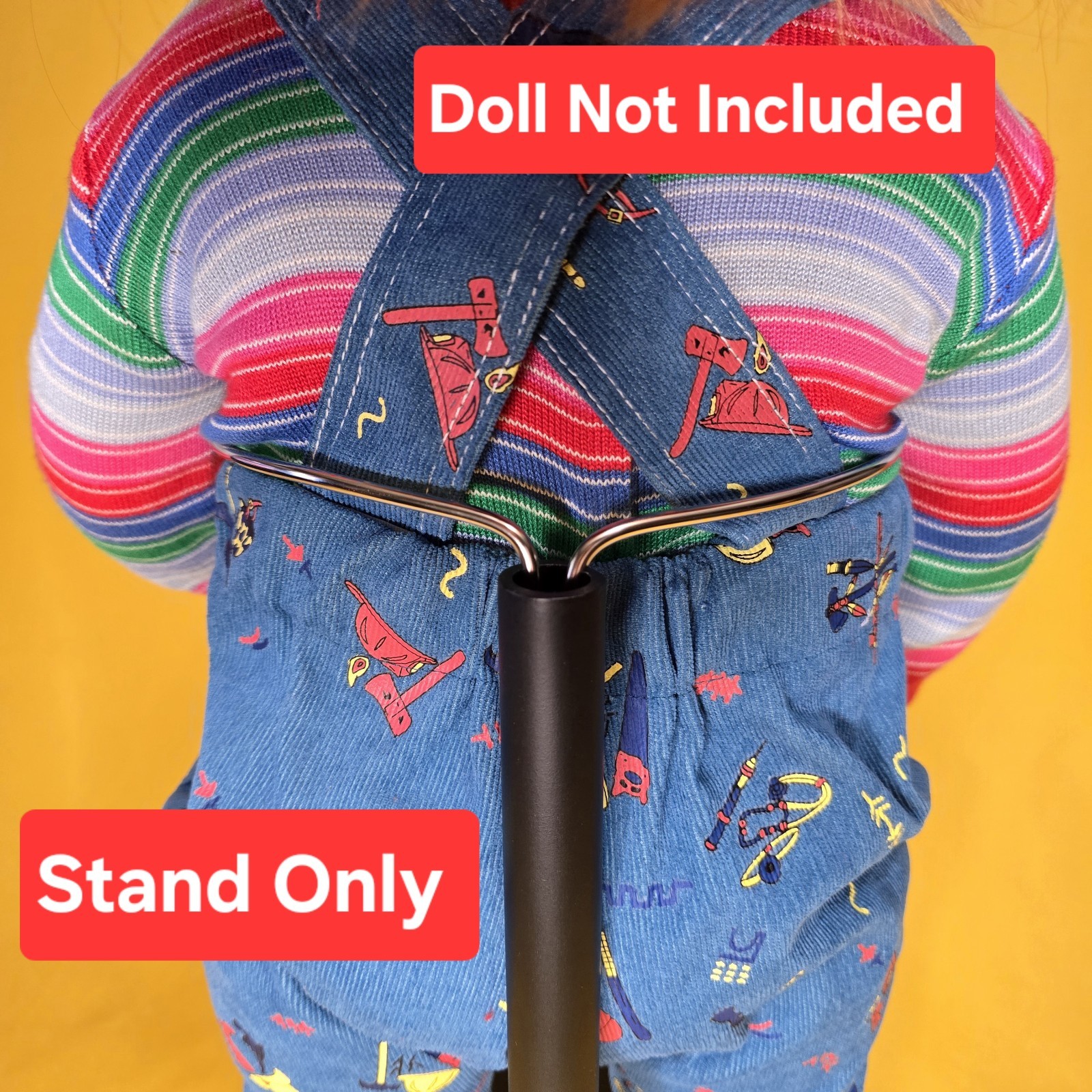 Stand For Chucky (Bride Of Chucky) Life Size, STAND ONLY, Doll Not Included
