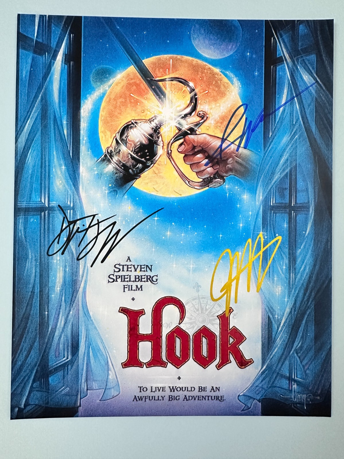 Signed Collectible HOOK MOVIE Photo 8×10