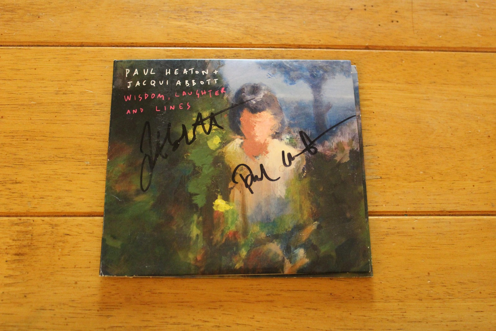SIGNED Paul Heaton Jacqui Abbott Wisdom Laughter Lines CD Deluxe Autograph Auto