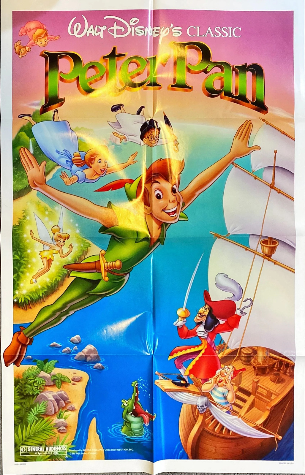 Walt Disney’s Peter Pan, 1sh R1989