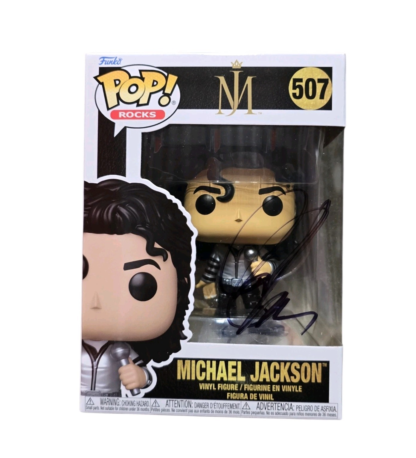 Jafaar Jackson Signed Michael Jackson Funko 507 Bad SWAU Authenticated RARE