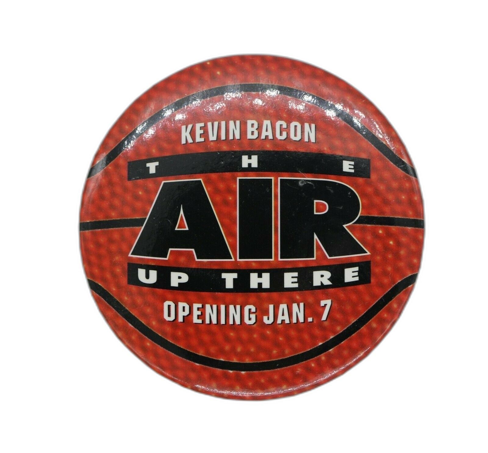 The Air Up There (1994) Movie – Vintage Pinback Button -Kevin Bacon -Basketball