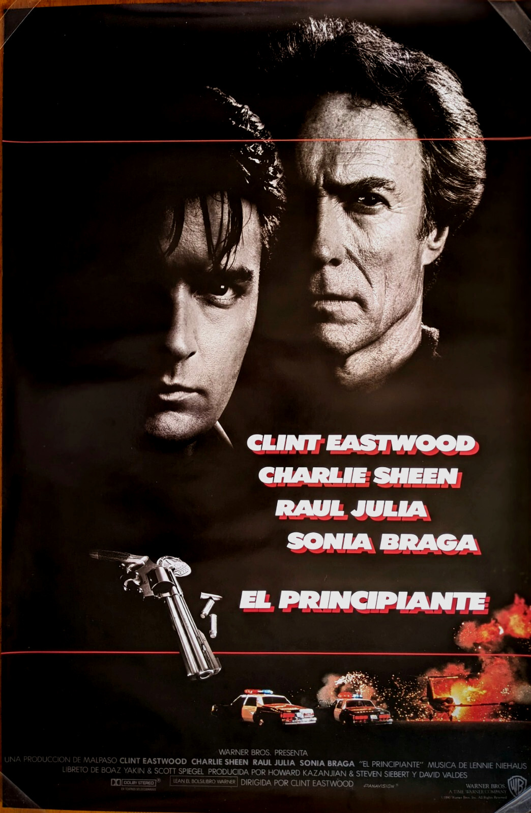 The Rookie, US one sheet original 1990 movie poster 27”x40” rolled, Spanish