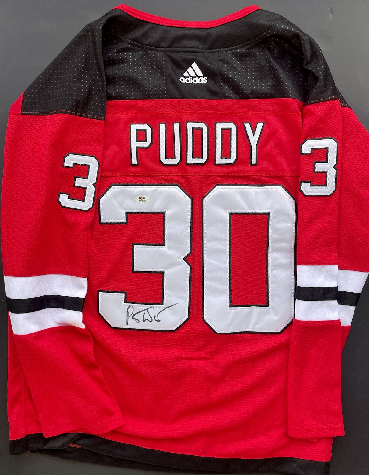 Patrick Warburton Signed Autographed Puddy New Jersey Devils Jersey Seinfeld Psa