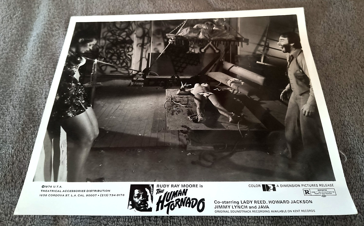 The Human Tornado 8×10 Photo BLAXPLOITATION Sir Lady Java PEACHES JONES 1976
