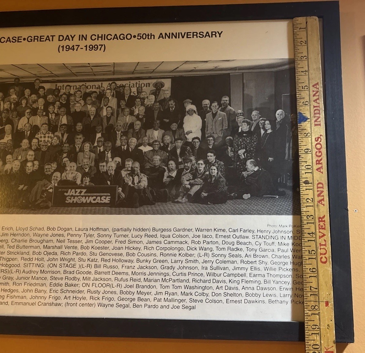 1997 Jazz Musicians Showcase Poster “A Great Day In Chicago” 50th Anniversary