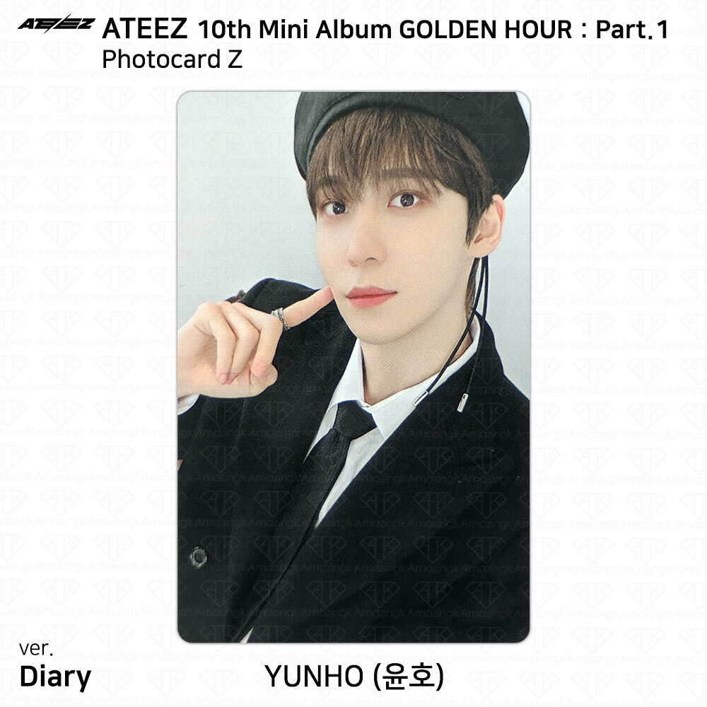 ATEEZ 10th Mini Album Golden Hour Part.1 Photobook Ver Photocard Postcard KPOP