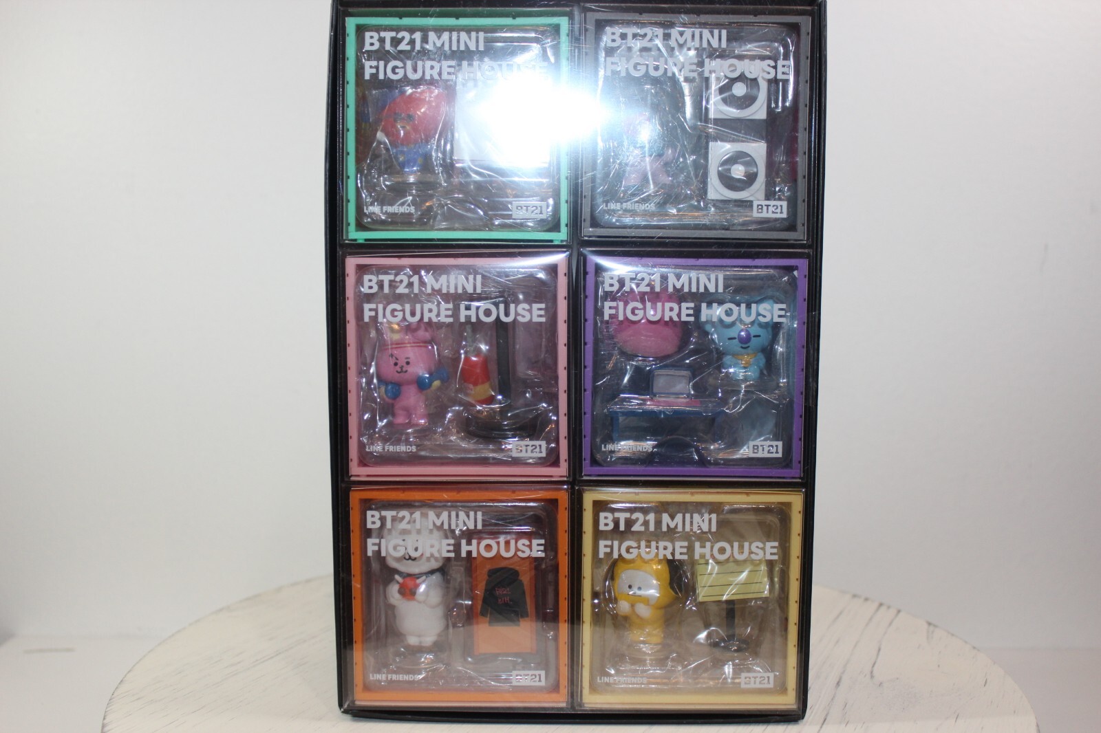 BT21 AUTHENTIC 5 YEARS ANNIVERSARY MINI DOLLHOUSE FIGURINE SET, BRAND NEW