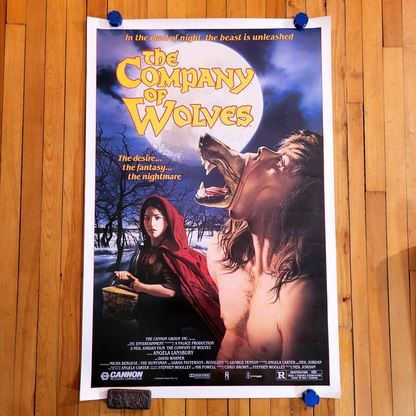 The Company of Wolves (1984) Original 1-SH Movie Poster 27×41″ Rolled Ex Horror