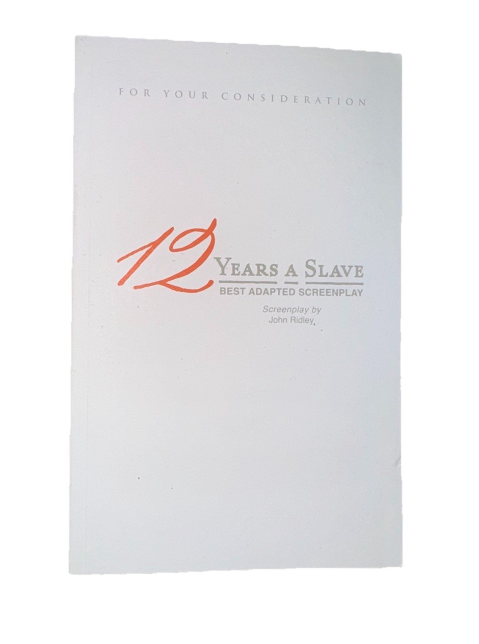 12 Years A Slave FYC Script Screenplay John Ridley Promo Promotional Book