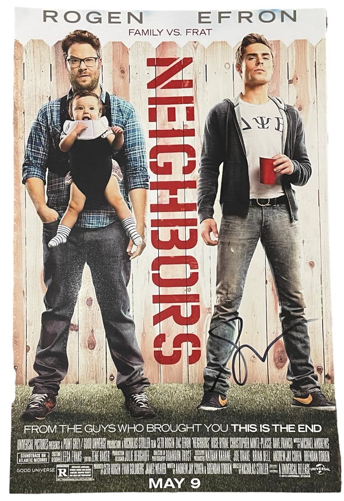 Seth Rogen Signed Autographed Neighbors 11×17 Photo/Mini Poster