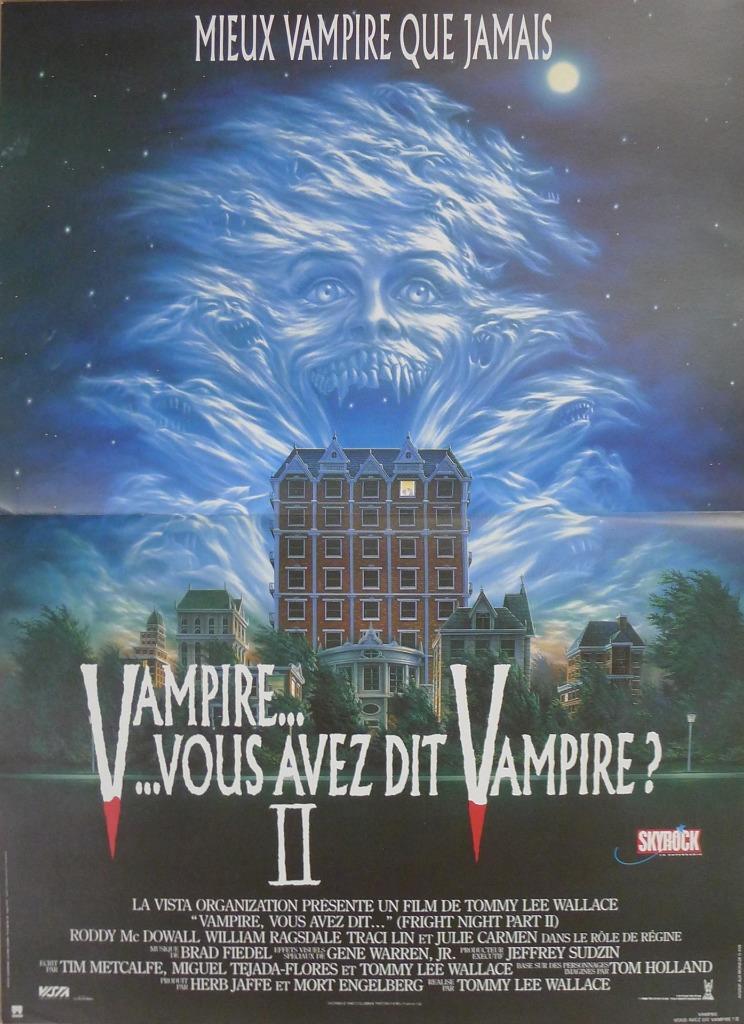 FRIGHT NIGHT PART 2 – VAMPIRE / HORROR – ORIGINAL FRENCH MOVIE POSTER
