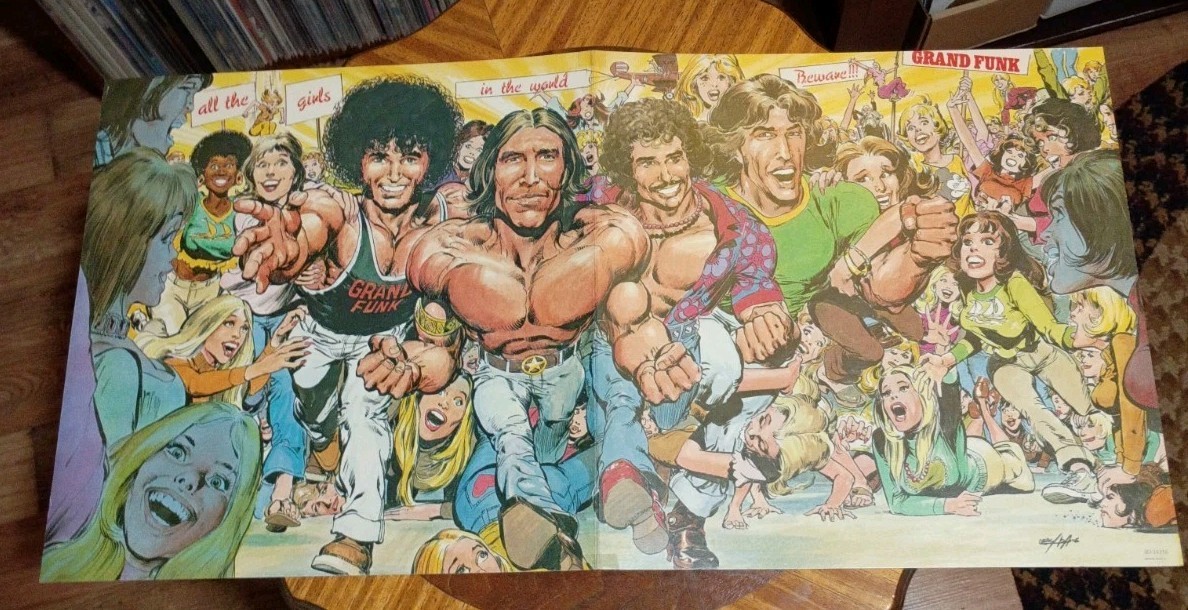 1974 Record Insert: Grand Funk Railroad All The Girls In The World Beware 12×24