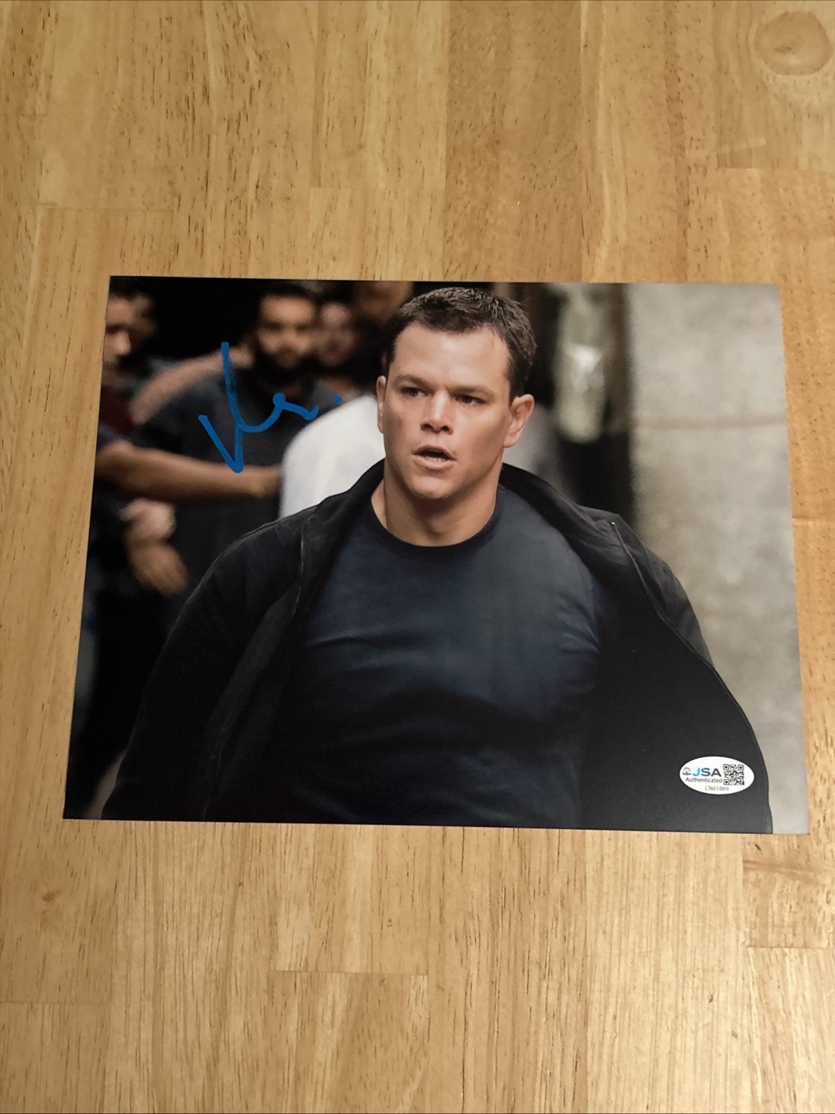 Matt Damon Actor Hollywood Legend Autographed 8×10 Photo JSA Certified