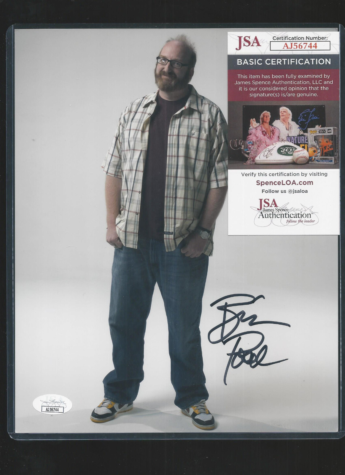 Brian Posehn Signed Color Photo Auto JSA Authenticated COA/LOA