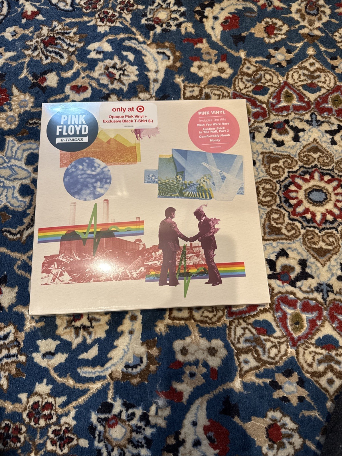 Pink Floyd 8-Tracks Target Exclusive Pink Vinyl Large T-Shirt Boxset New 2026