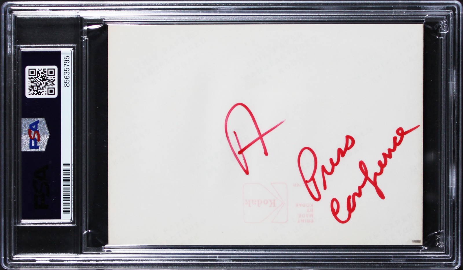 Mick Jagger Rolling Stones Signed 3.5×5 Type 1 Original Candid Photo PSA Slabbed