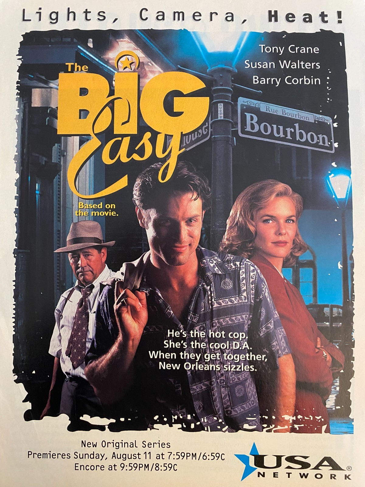 The Big Easy, Tony Crane, Susan Walters, Full Page Vintage Promotional Ad