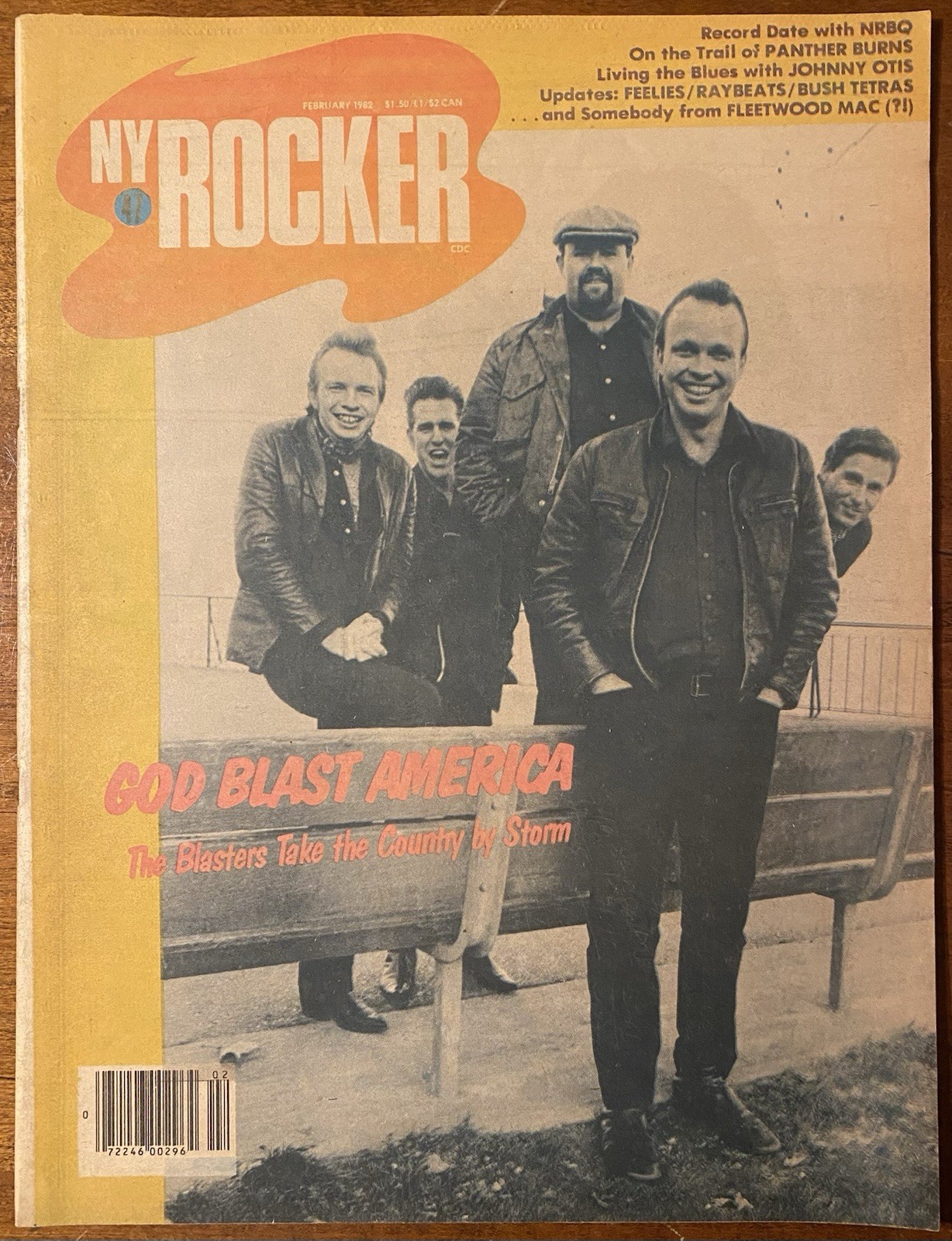 NY ROCKER MAGAZINE February 1982 PUNK Blasters TAV FALCO Lindsey Buckingham +++