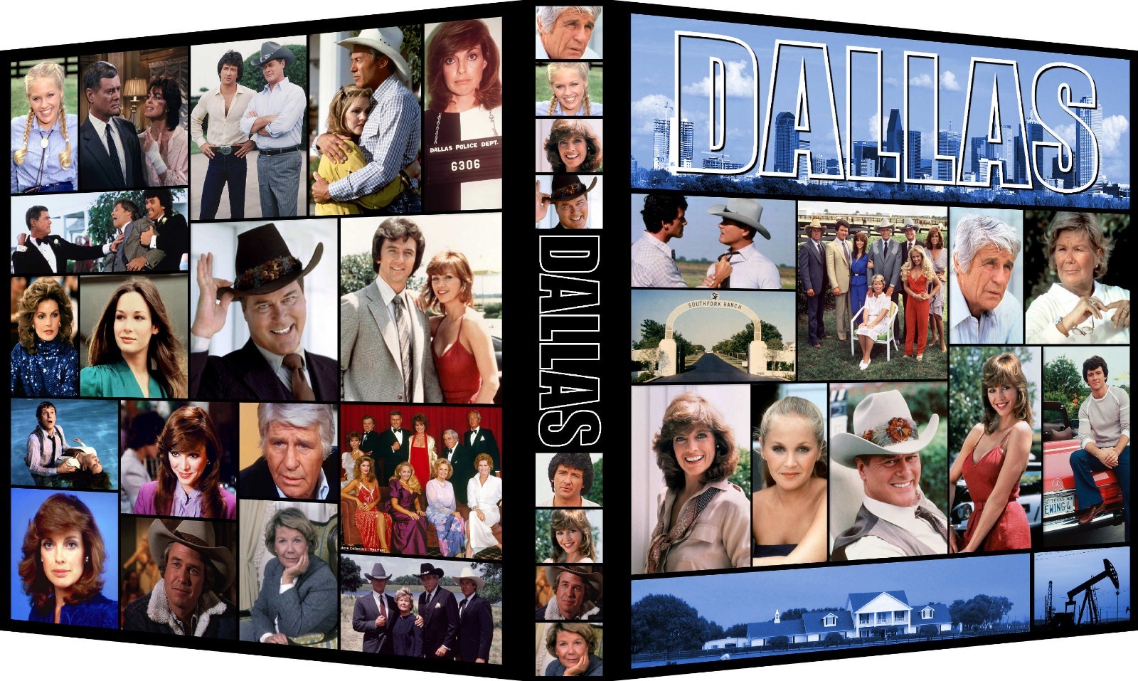 DALLAS Custom 3-Ring Binder Photo Album LARRY HAGMAN/PATRICK DUFFY/LINDA GRAY