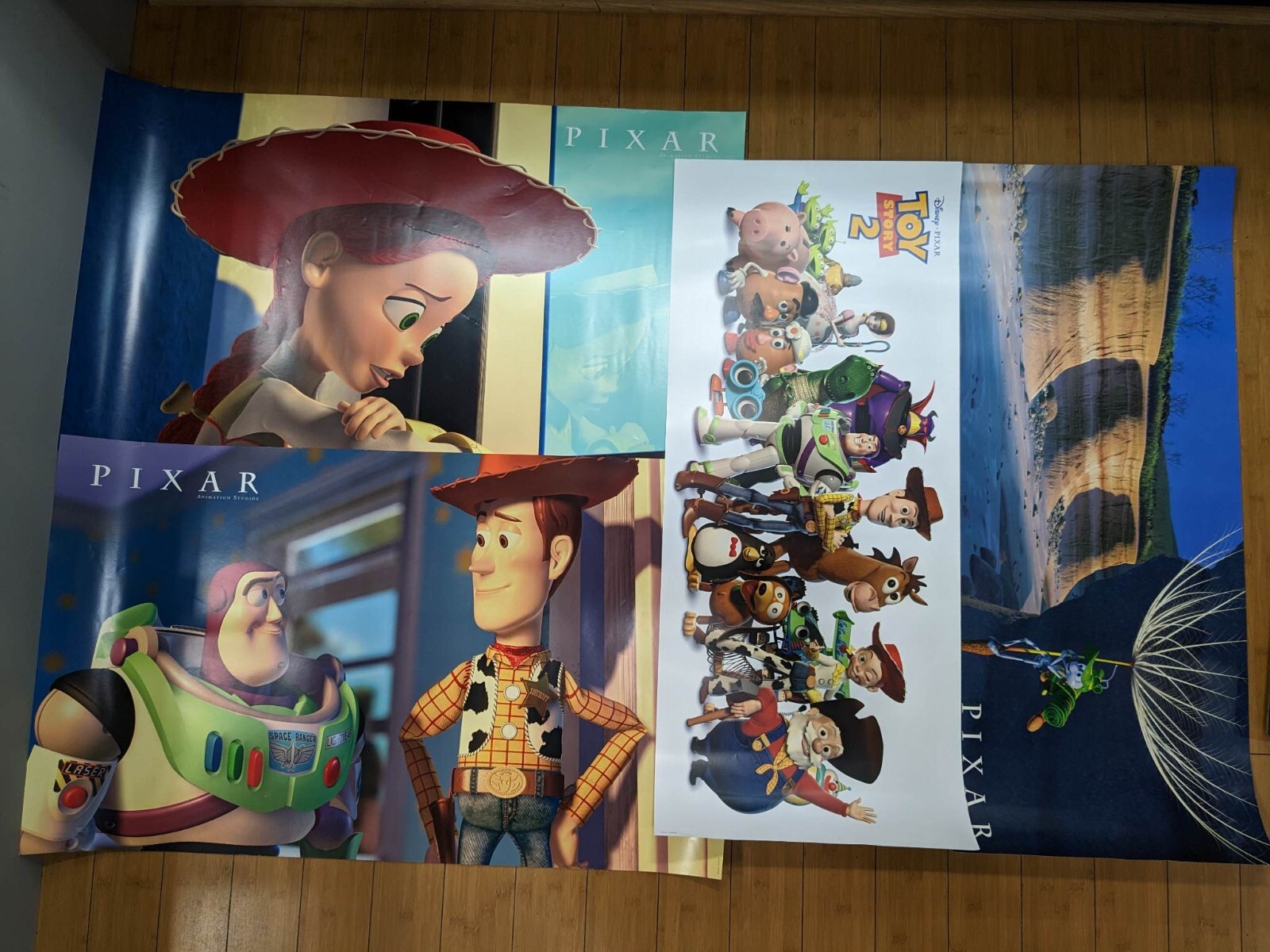 Rare Disney Pixar Shareholder Toy Story 2 & A Bug’s Life Promo Posters (4 total)