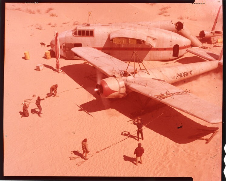 Flight of the Phoenix James Stewart Cast Old Planes Original 4×5 Transparency