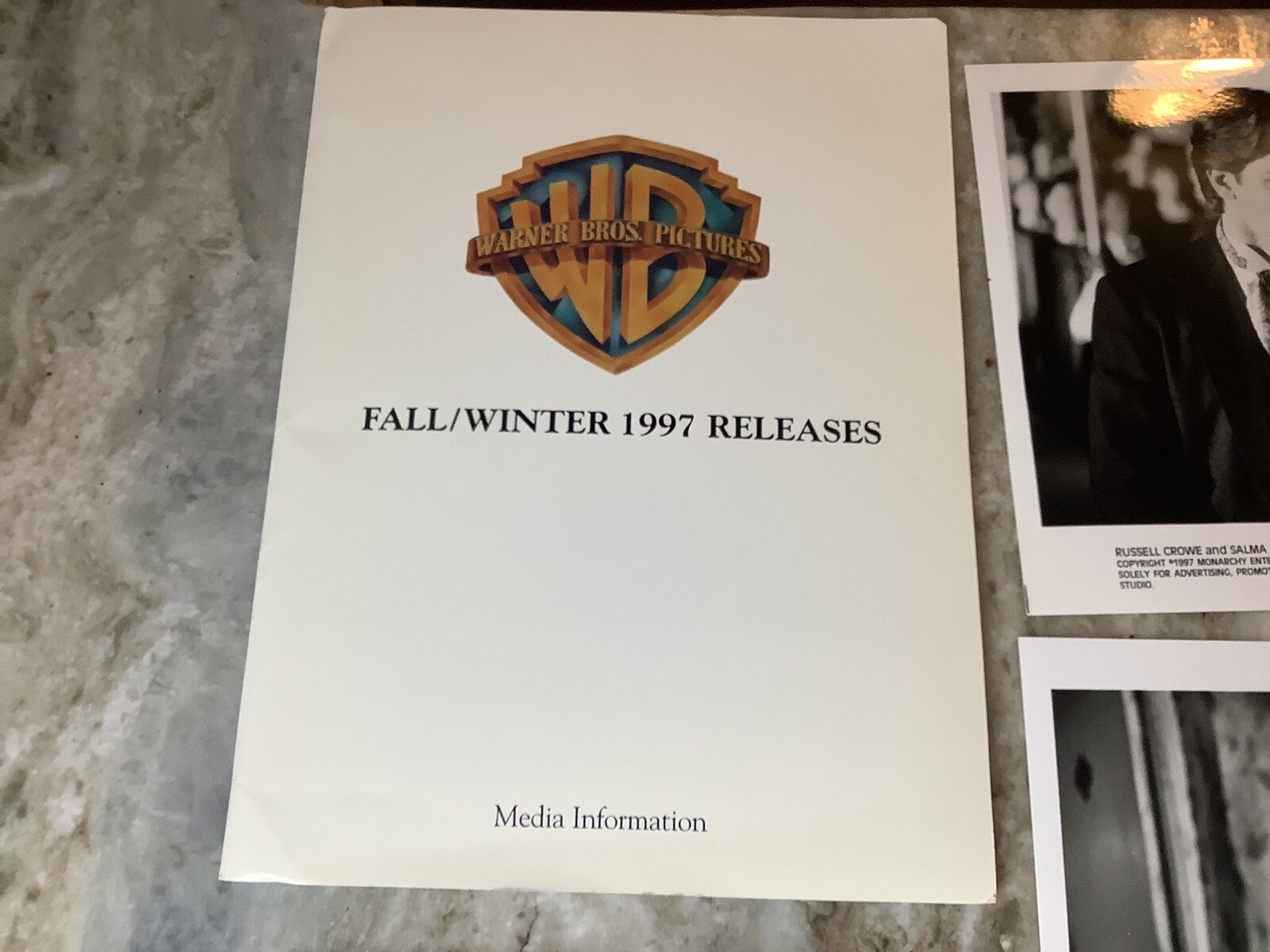 1997 Warner Bros. Pictures Fall / Winter Releases Movie Promo Press Kit
