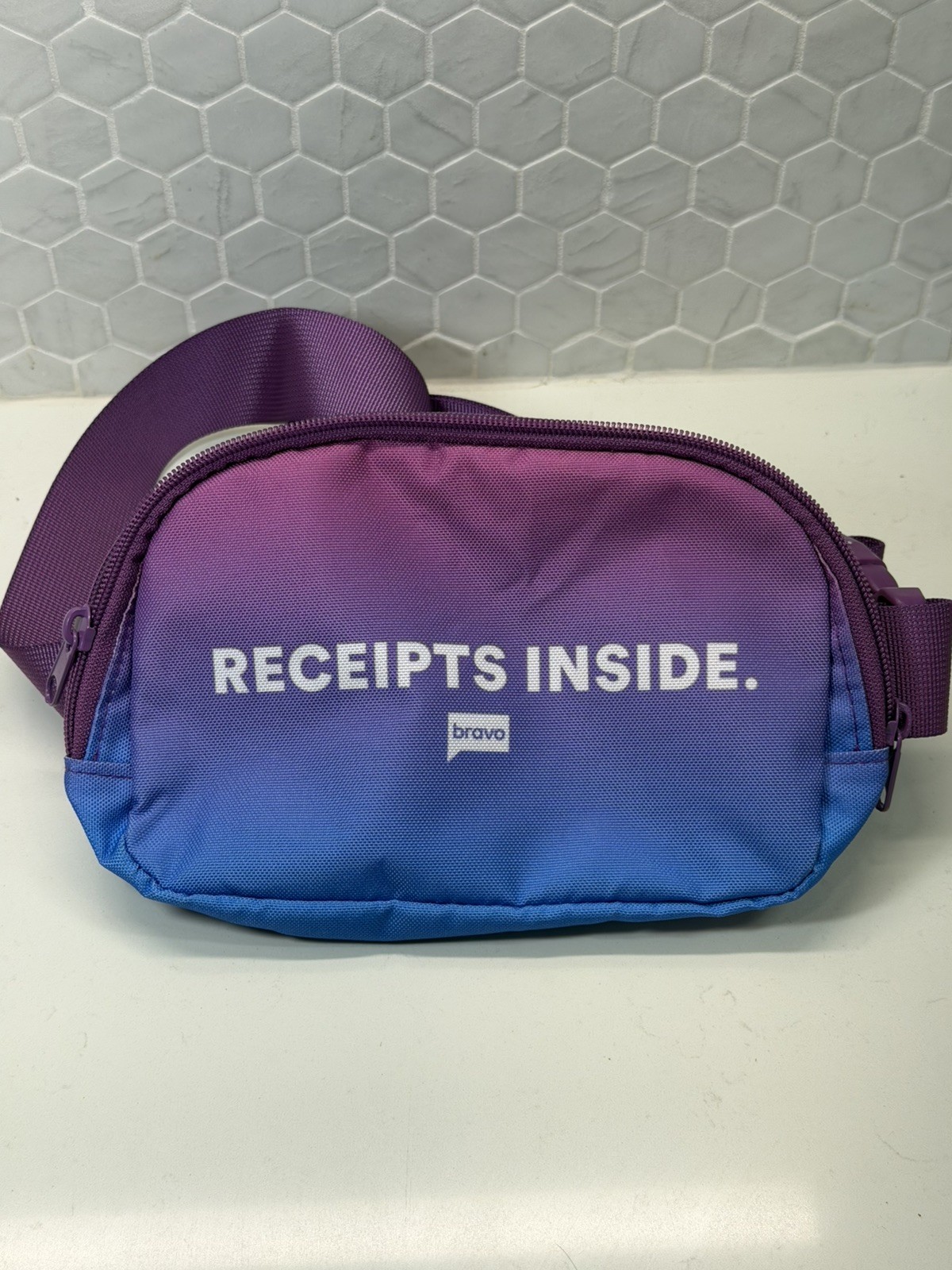 BravoCon 2025 Fanny Pack Purple Bravo Insider Crossbody Bag Reality TV Swag