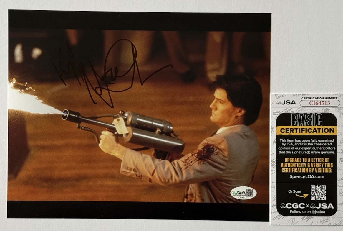 Kyle MacLachlan ‘Twin Peaks’ Signed 8×10 Photo ‘Dale Cooper’ JSA COA