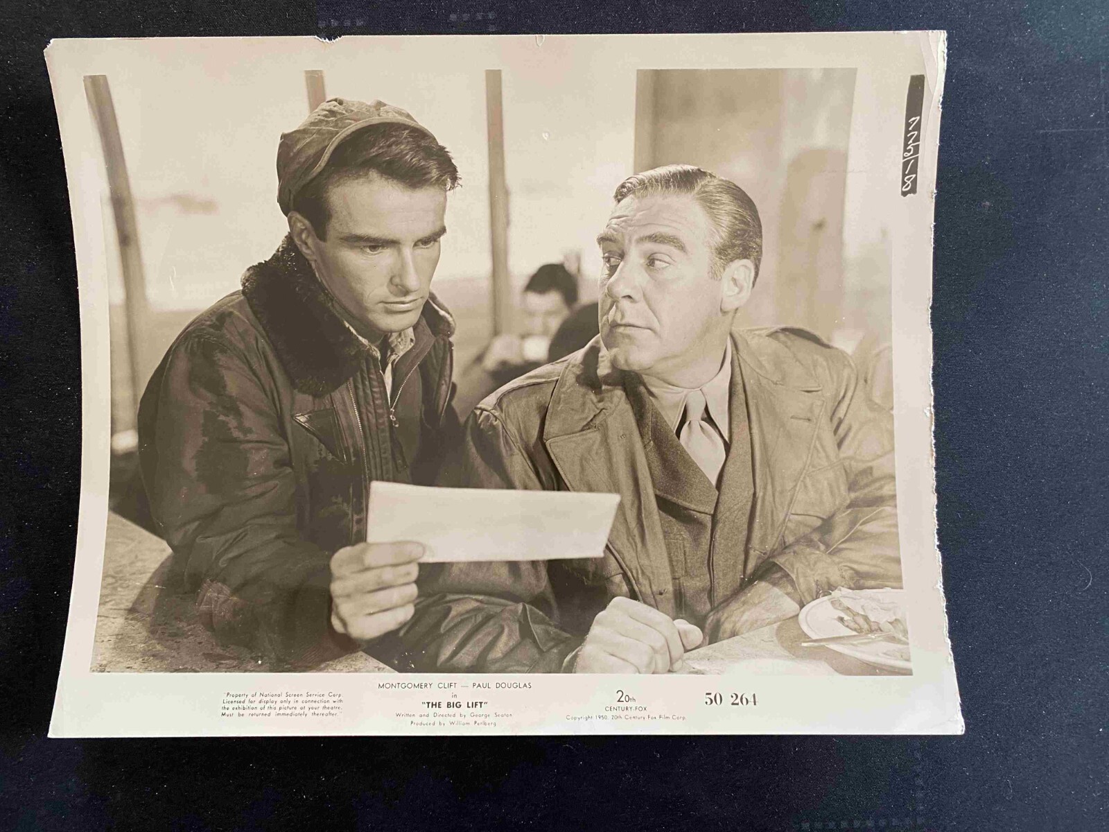 The Big Lift 8 x 10 Still 1950 Montgomery Clift with Paul Douglas!