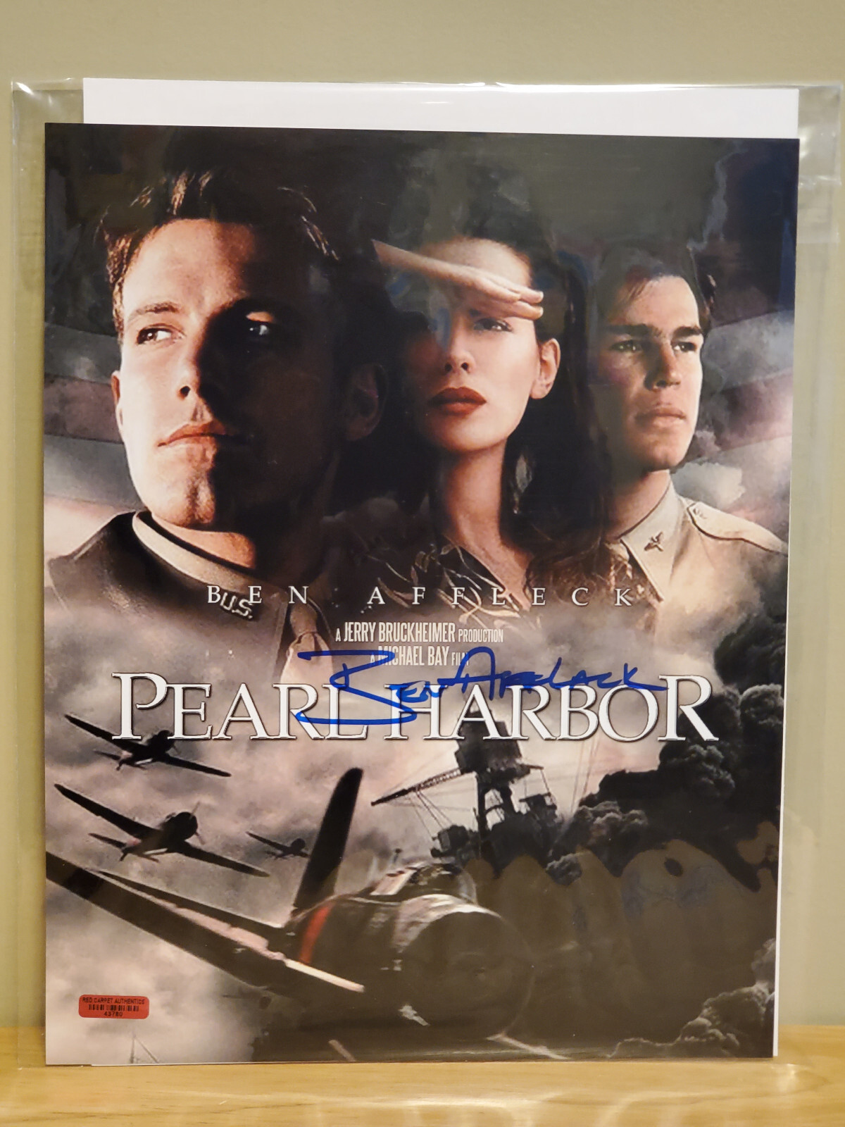 Ben Affleck Signed Autographed 8×10 Pearl Harbor Photo with RCA COA