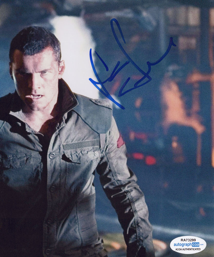 Sam Worthington signed “TERMINATOR SALVATION” 8×10 Photo c PROOF Avatar ACOA COA