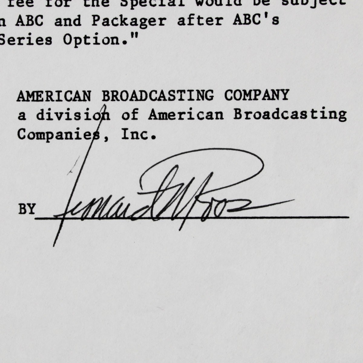 Redd Foxx Signed Contract Television Comedy Series – COA JSA