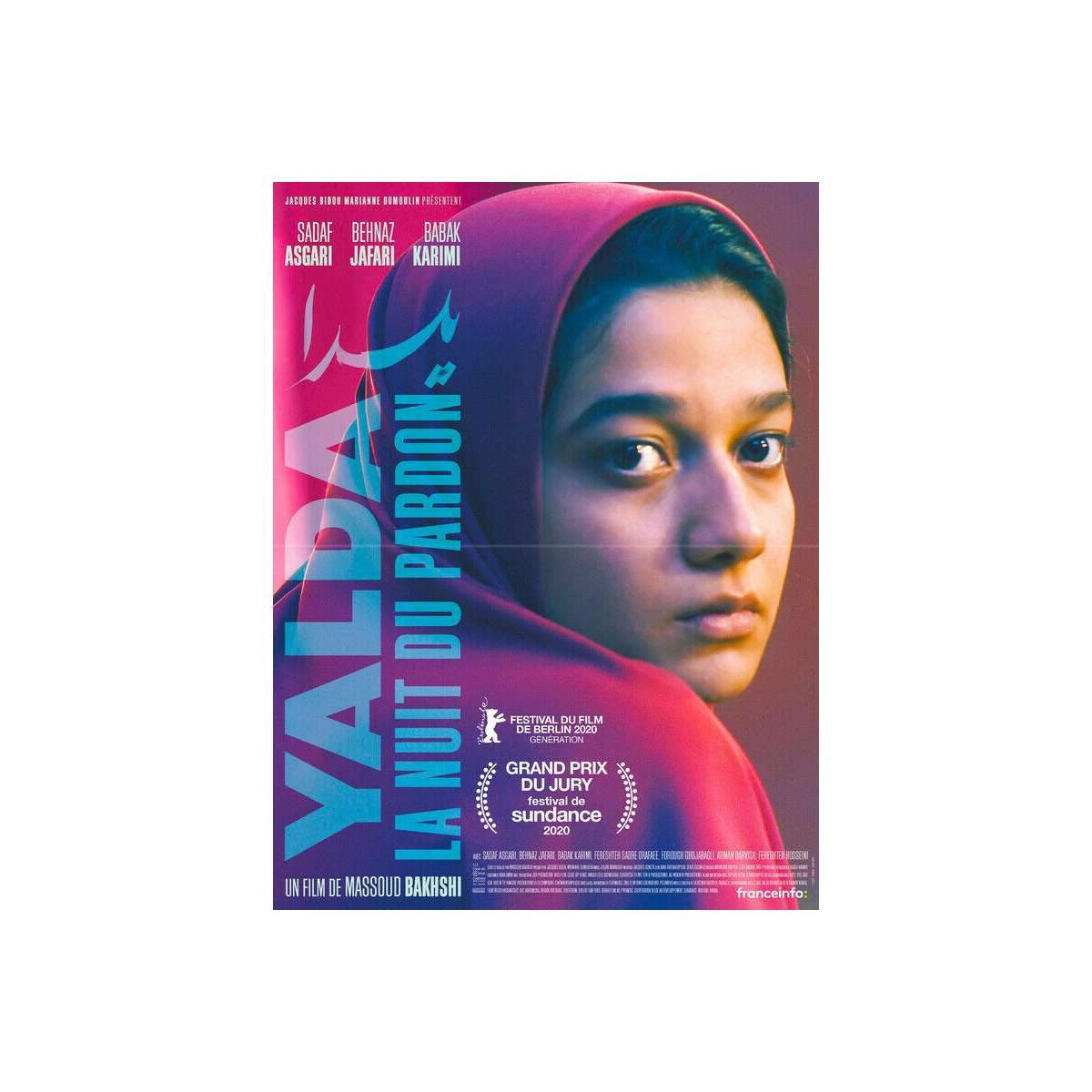 YALDA Original Movie Poster – 15×21 in. – 2020 – Massoud Bakhshi, Sadaf Asgari