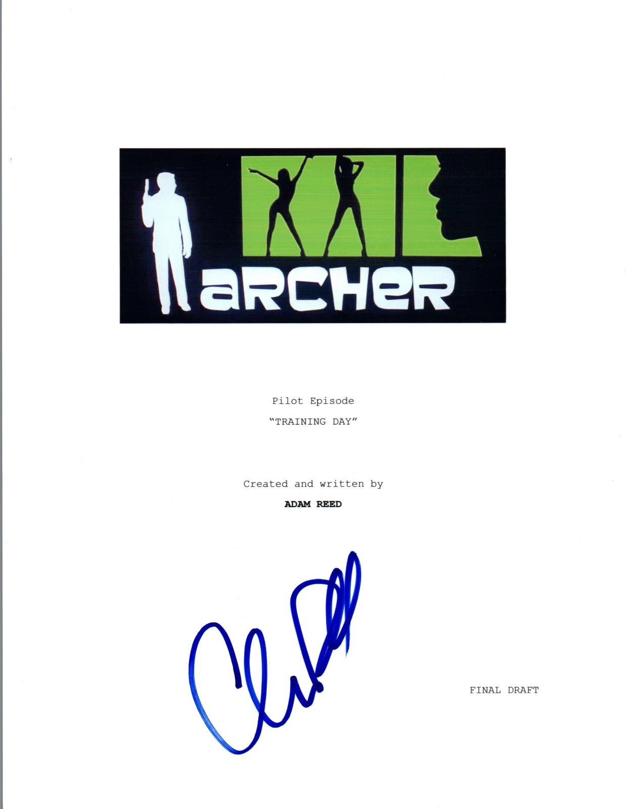 Chris Parnell Signed Autographed ARCHER “Training Day” Episode Script COA VD
