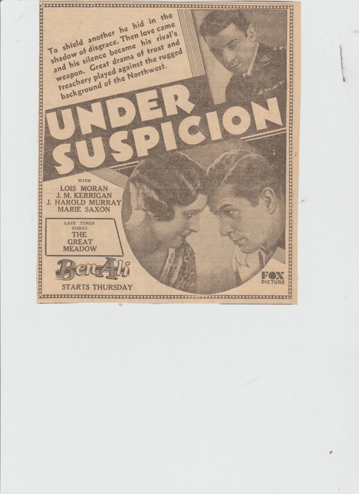 10 Movie Newspaper Advertisements 1920s to 1930s