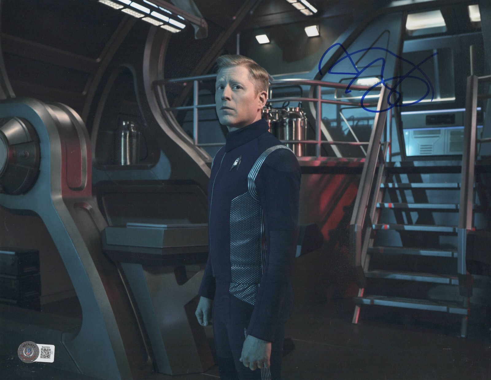 ANTHONY RAPP SIGNED 11X14 PHOTO STAR TREK AUTHENTIC AUTOGRAPH BECKETT