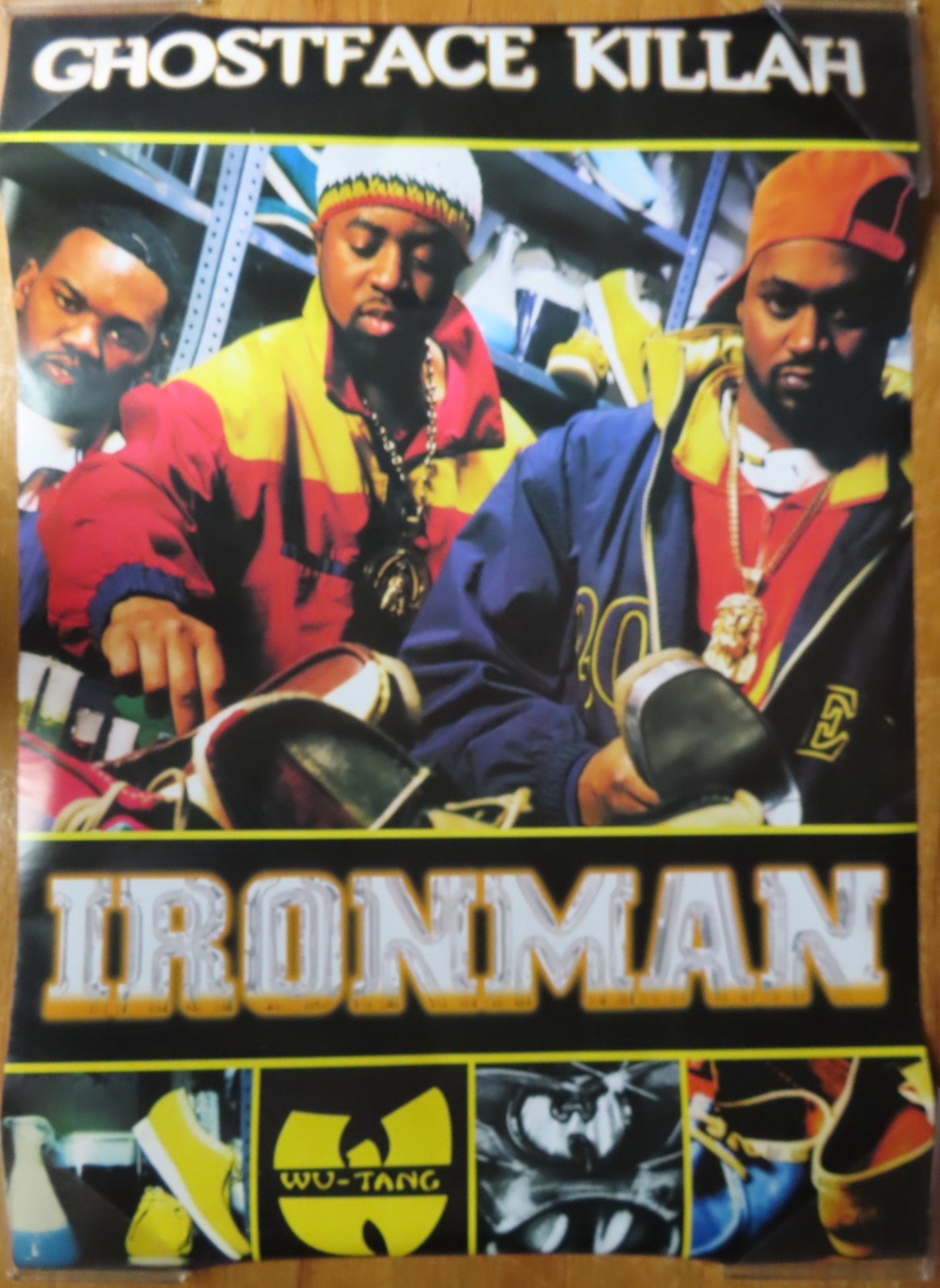 Vintage Original GHOSTFACE KILLAH IRONMAN Poster WU-TANG CLAN