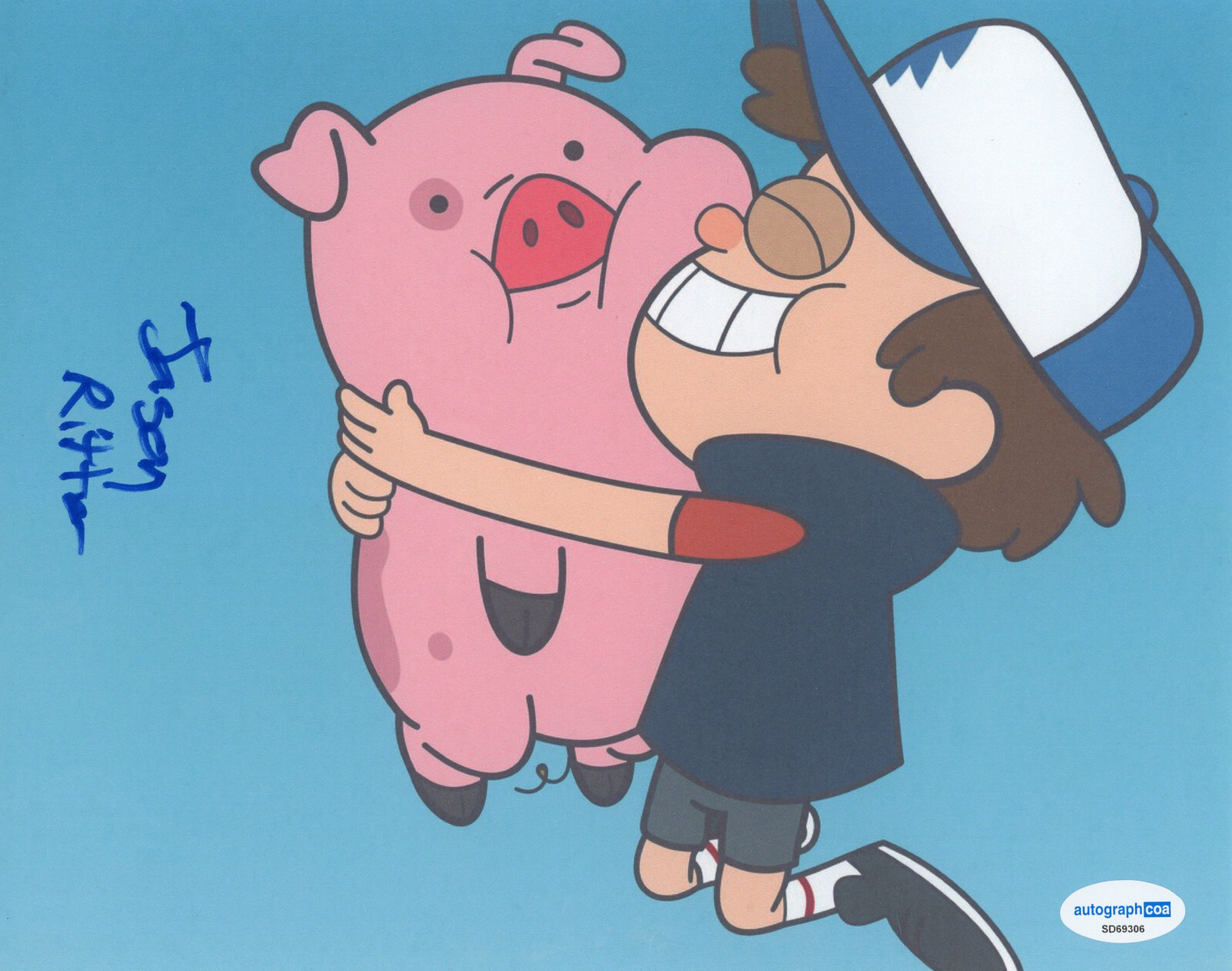 Jason Ritter “Gravity Falls” Signed Autograph 8×10 Photo Dipper Pines ACOA COA
