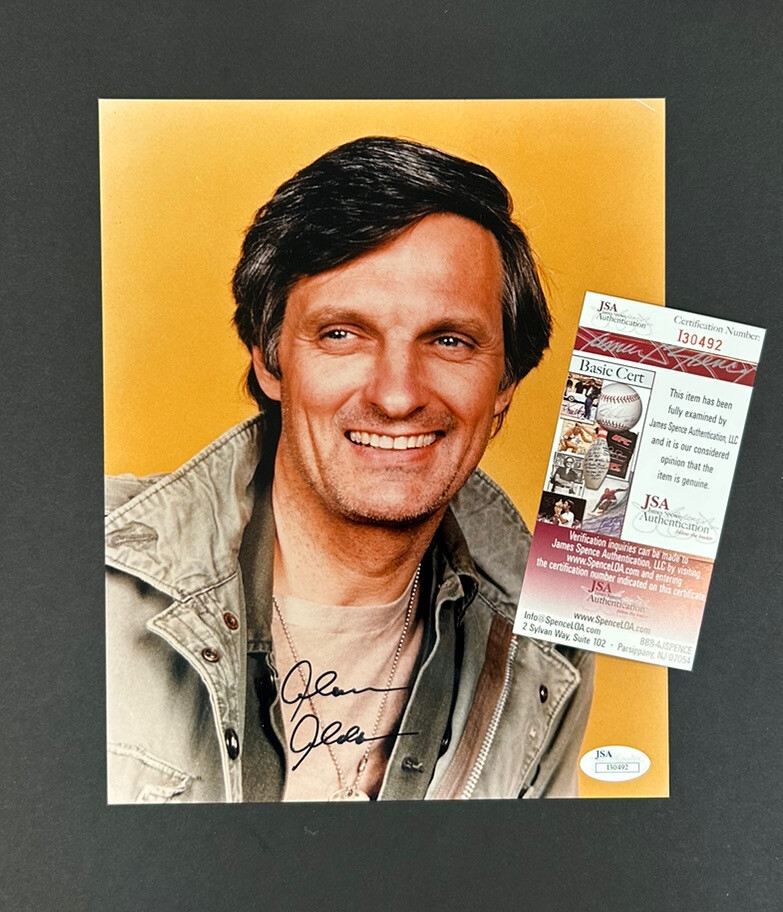RARE SIGNED ALAN ALDA MASH AUTOGRAPHED 8×10 JSA COA RARE!!!!