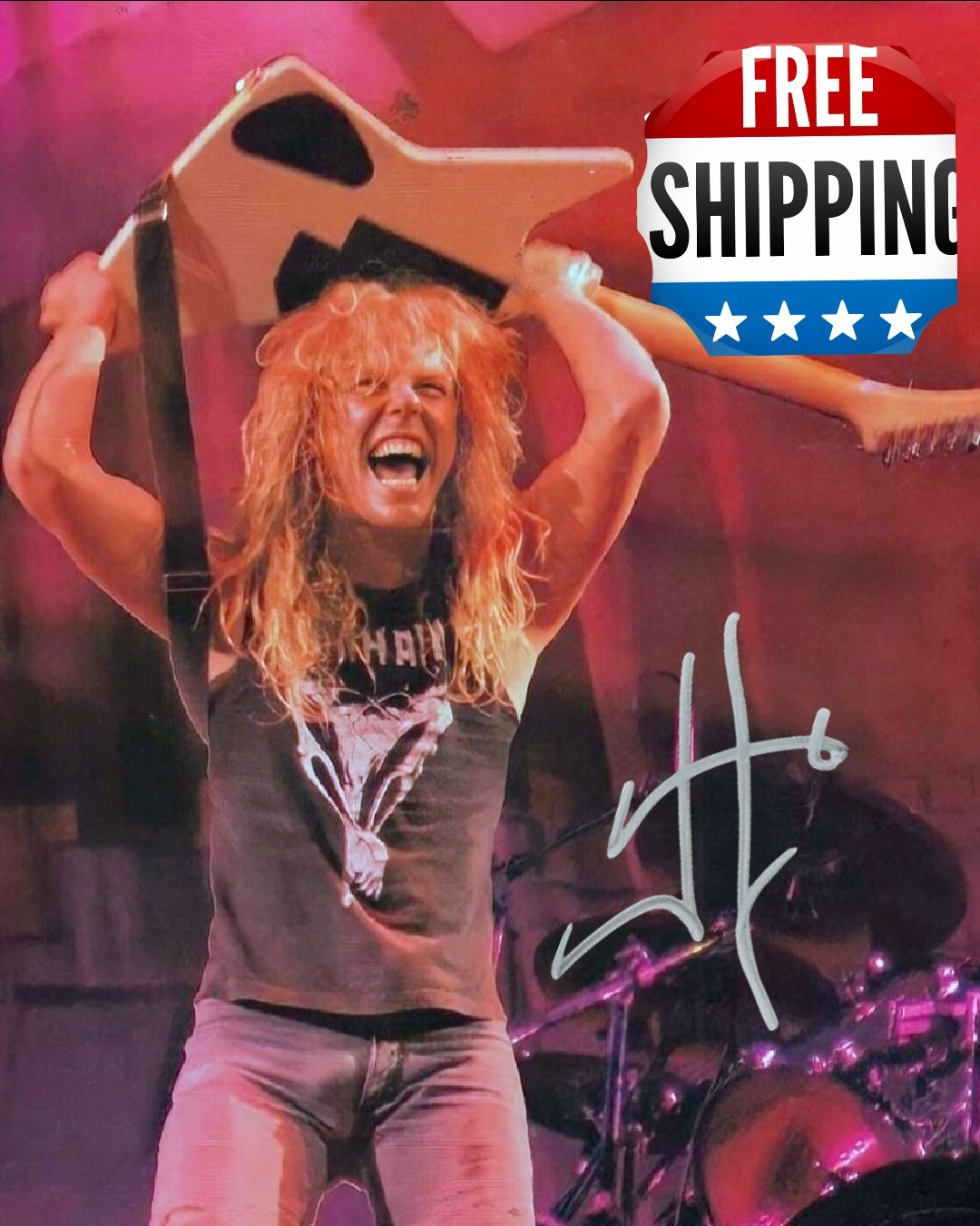 James Hetfield Metallica Autographed Signed 8×10 Photo Reprint Free Shipping