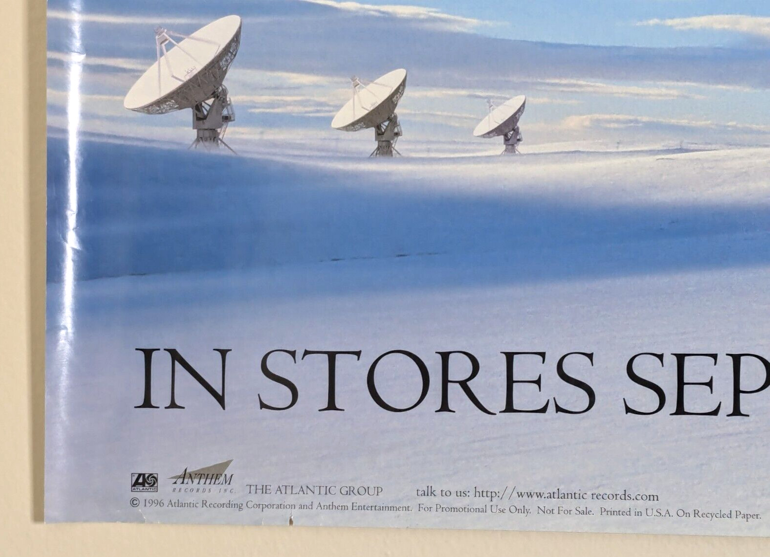RUSH Poster Test For Echo Original Advance Promotional 1996 18″ x 36″ READ