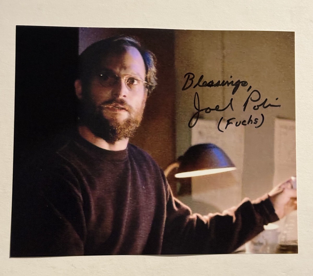 JOEL POLIS HAND SIGNED 8×10 PHOTO ACTOR AUTOGRAPHED THE THING RARE COA
