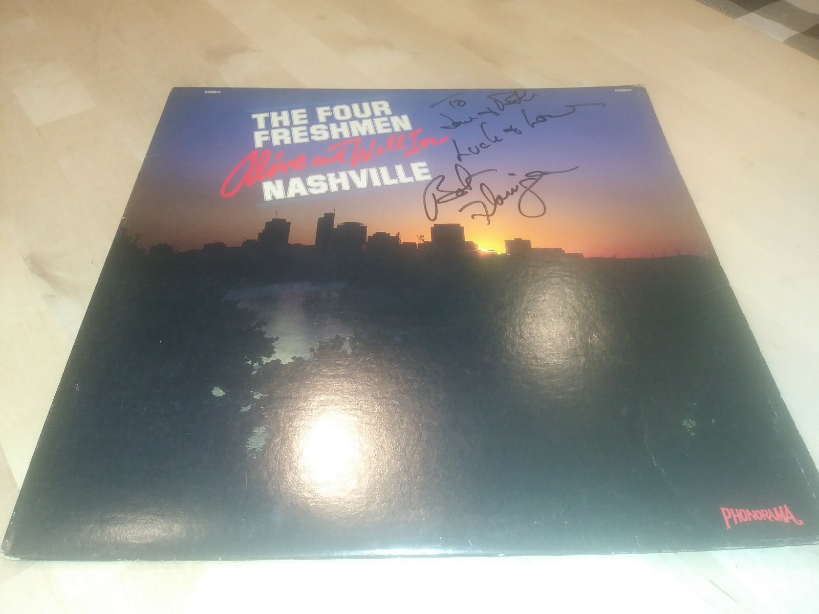 The Four Freshmen Nashville LP Bob Flanigan Signed 1982