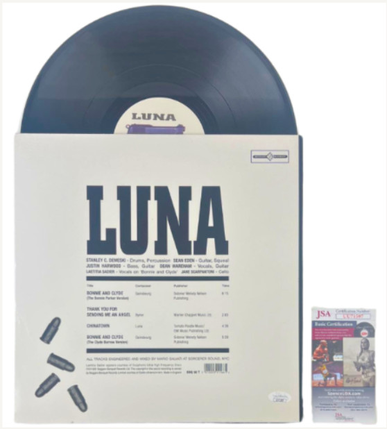 Luna Signed “Bonnie and Clyde/Chinatown” Album (4 Sigs) (JSA) Dean Wareham