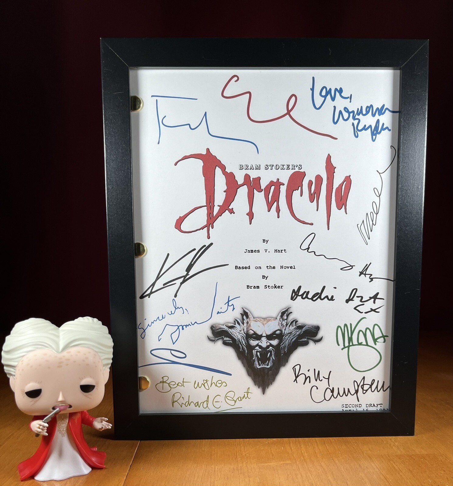 Bram Stoker’s Dracula Script Signed- Autograph Reprints- Francis Ford Coppola