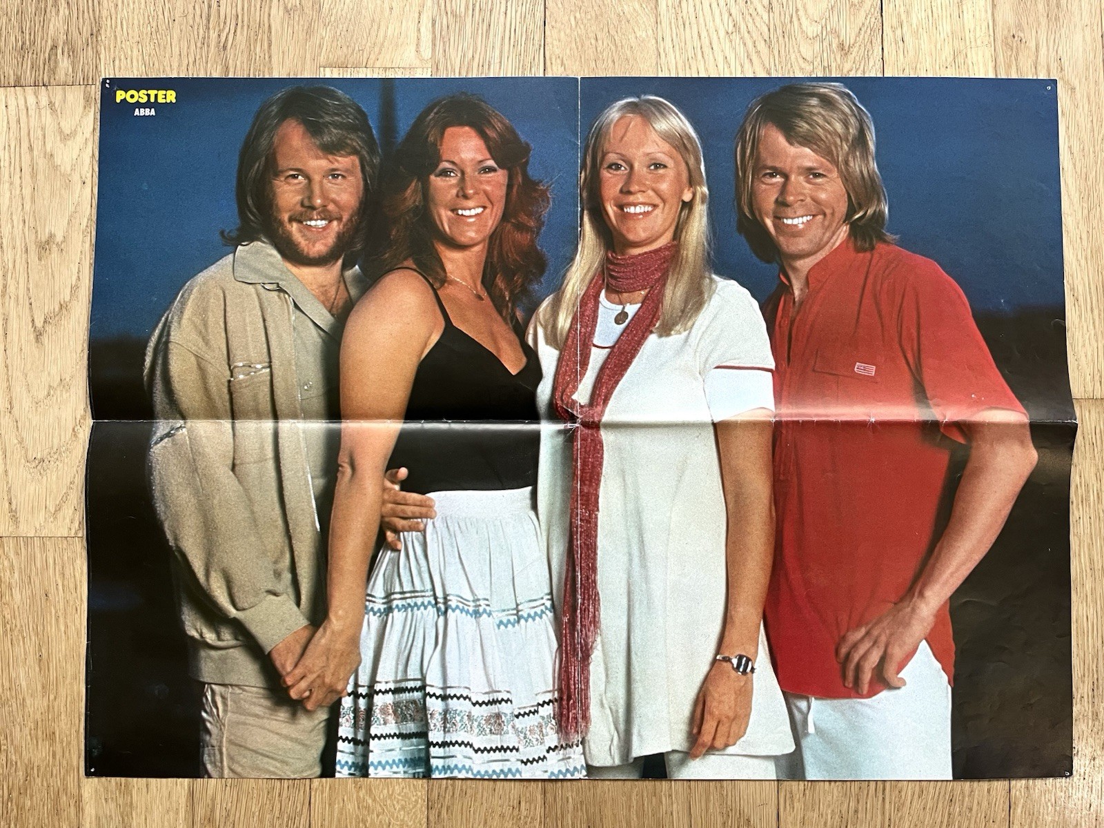 Hurriganes Finland 1977 Abba Swedish Poster Music Magazine 1970s Vintage